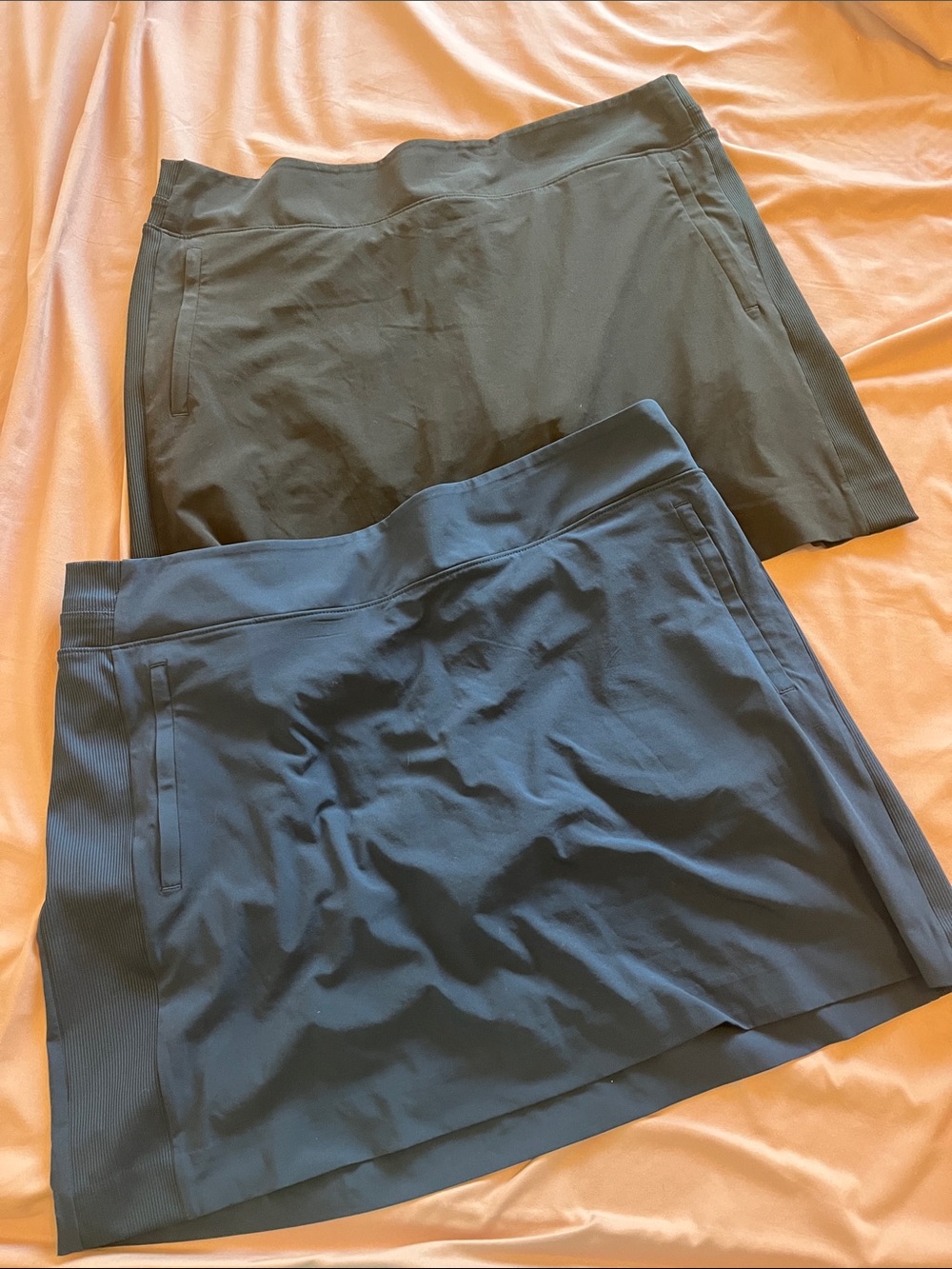 2 Pack Black & Navy Skorts